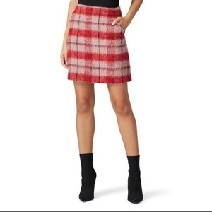 Plaid Red and Pink Women's Skirt